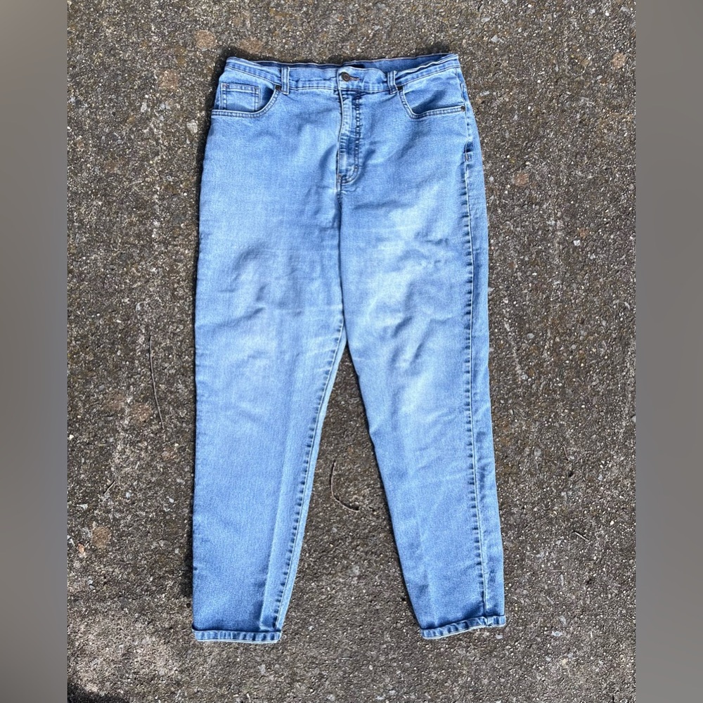 SONOMA WOMENS 14 AVERAGE LIGHT BLUE HIGH RISE JEANS